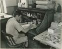 Peabody Museum Room 25 with staff at desk