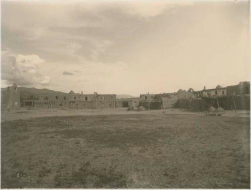 Landscape with buildings