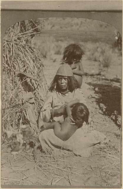 The Mother. Kai-Vav-Its. A tribe of the Pai Utes, living on the Kai-bab Plateau, near the Grand Canon of the Colorado, in Northern Arizona