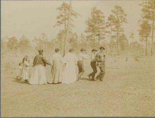 Serpentine Movement. SIEN-TAY HEAT-KLA [snake dance] at Bayou Lacombe, Louisiana