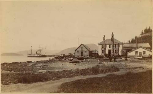 Steamer landing, Fort Wrangel