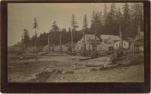 Totem poles, village of Howkan, Alaska