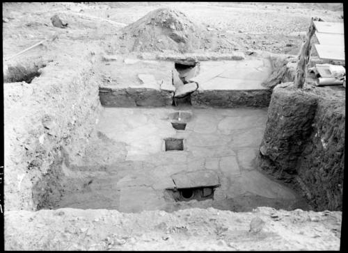 Room 4, general view from N before complete excavation