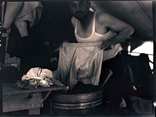 Al at his laundry