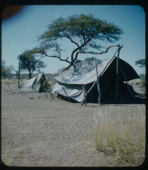 Expedition: Two tents at the expedition camp