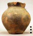 Pottery cinerary urn