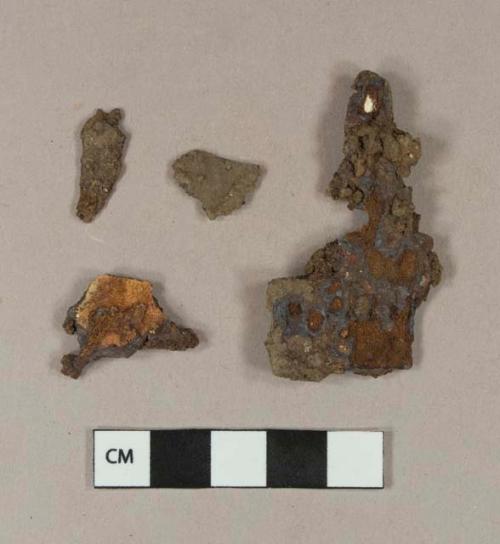 Unidentified iron sheet fragments