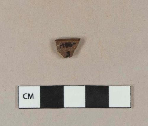 Nottingham-type stoneware rim sherd