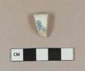 Blue transfer printed ironstone rim sherd