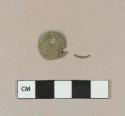 Stamped copper alloy button cover fragments