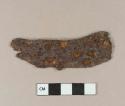 Iron sheet fragment, possible knife blade fragment
