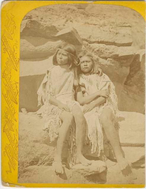 Won-Si-Vu and Ku-Ra-Tu. Indians of the Colorado Valley. J.W. Powell Survey