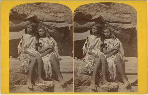 Won-Si-Vu and Ku-Ra-Tu. Indians of the Colorado Valley. U.S. Geographical Survey of the Rocky Mountain Region, J.W. Powell Survey