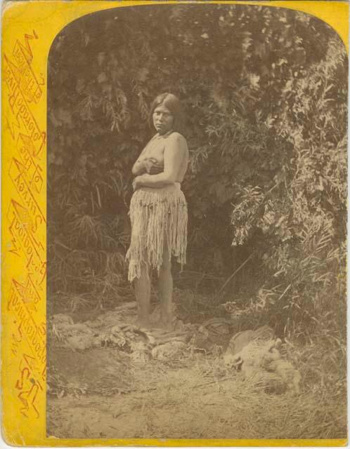 Paiute Woman. Indians of the Colorado Valley. U.S. Geographical and Geological Survey of the Colorado River of the West, J.W. Powell Survey