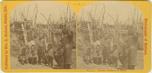 Pawnee Indians at Home