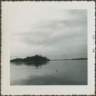 Photograph album, Yaruro fieldwork, p. 2, photo 4, view of the river