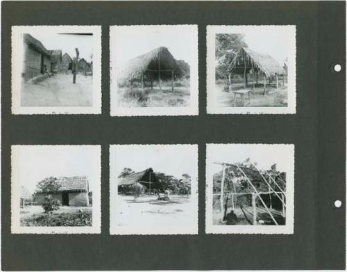 Photograph album, Yaruro fieldwork, p. 4 containing 6 bw photographs