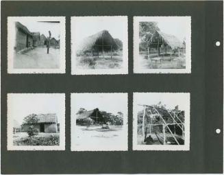 Photograph album, Yaruro fieldwork, p. 4 containing 6 bw photographs