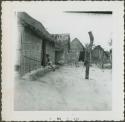 Photograph album, Yaruro fieldwork, p. 4, photo 1, village scene