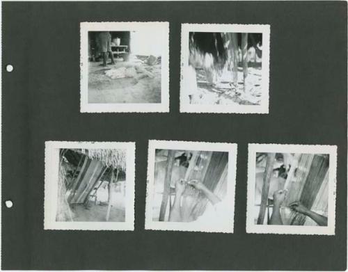 Photograph album, Yaruro fieldwork, p. 7 containing 5 bw photographs