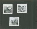 Photograph album, Yaruro fieldwork, p. 10 containing 3 bw photographs