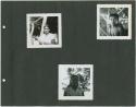 Photograph album, Yaruro fieldwork, p. 13 containing 3 bw photographs