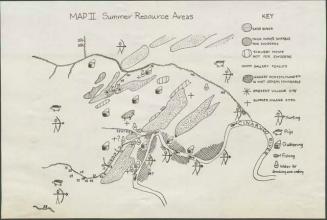 Photograph album, Yaruro fieldwork, p. 20, photo 1, "Map II Summer Resource Areas"