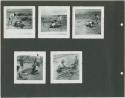 Photograph album, Yaruro fieldwork, p. 22 containing 5 bw photographs