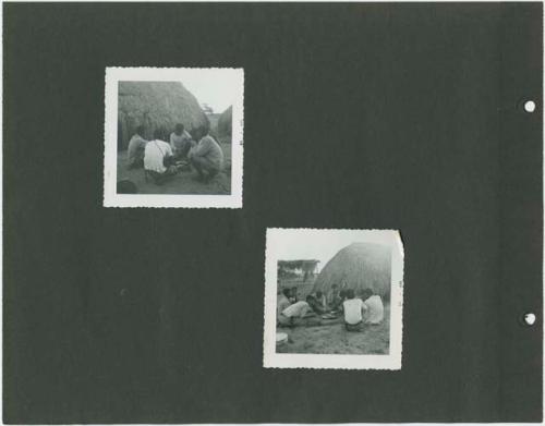 Photograph album, Yaruro fieldwork, p. 24 containing 2 bw photographs