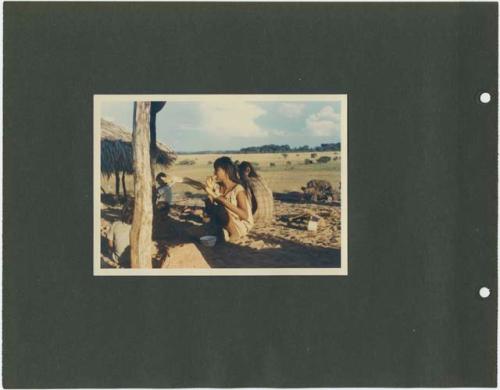 Photograph album, Yaruro fieldwork, p. 26 containing 1 colored photograph