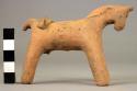 Post-Conquest figurine of a horse - pottery