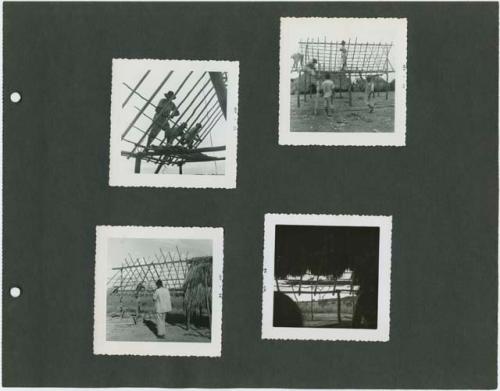 Photograph album, Yaruro fieldwork, p. 37 containing 4 bw photographs