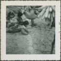 Photograph album, Yaruro fieldwork, p. 44, photo 1, three children sitting on the ground