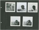 Photograph album, Yaruro fieldwork, p. 47 containing 5 bw photographs