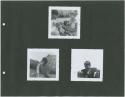 Photograph album, Yaruro fieldwork, p. 51 containing 3 bw photographs