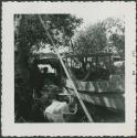 Photograph album, Yaruro fieldwork, p. 63, photo 4, canoe and river boat