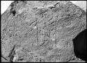 Site 108, pictograph, south wall below the rim.