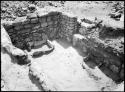 Site 102, Room 2, showing firepit and steps of the stair.