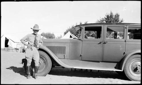 Earl Morris and his car.