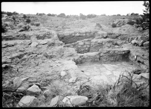 Site 104, looking west, Rooms 11, 9, 14, 3, 2 and 4.