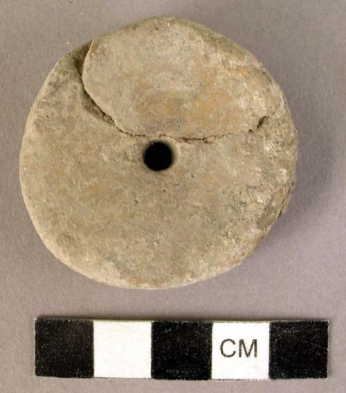 Pottery spindle whorl