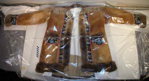 Beaded buckskin coat