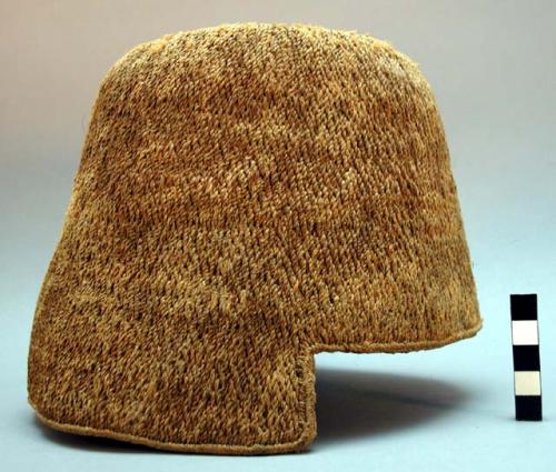 Woven hat made of fique or pita, worn by men.