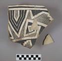 Sherd - b/w interior, bird design exterior