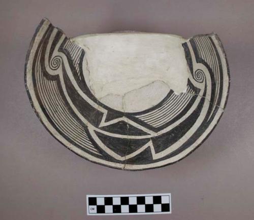 Part of bowl with design