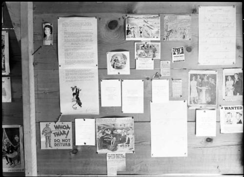 Camp bulletin board, third panel