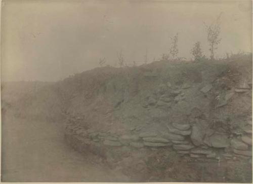 Turner Group, Whittlesey Mound, wall