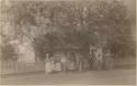 Turner family in front of house