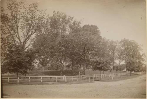 Marietta Earthworks, platform mound in northwestern enclosure