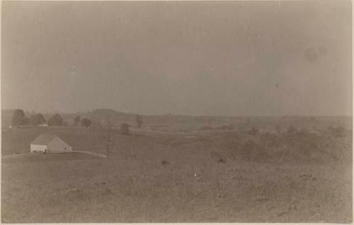 Field with mounds